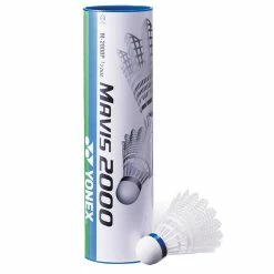 Yonex Mavis 2000 Nylon Badminton (6) Shuttlecocks (Middle- Blue)
