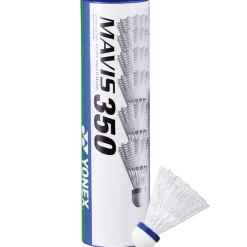 Yonex Mavis 350 Nylon Badminton (6) Shuttlecocks (Middle- Blue) -Steeden Shop 12923 1