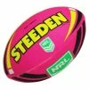Steeden NRL Neon Supporter Ball - Pink/Yellow - Size 5 -Steeden Shop 19352 PNKYLW 5