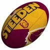 Steeden NRL Supporter Ball Broncos 11 Inch Mini Football -Steeden Shop 19761 BRO 11