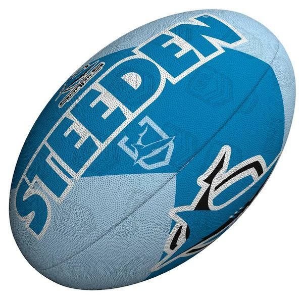 Steeden NRL Supporter Ball Sharks Size 5 3 Steeden NRL Supporter Ball Sharks Size 5