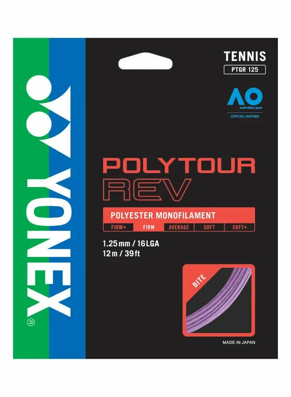 Head Yonex Poly Tour Rev 1.25 Purple 12m Set 4 Head Yonex Poly Tour Rev 1.25 Purple 12m Set - Image 2