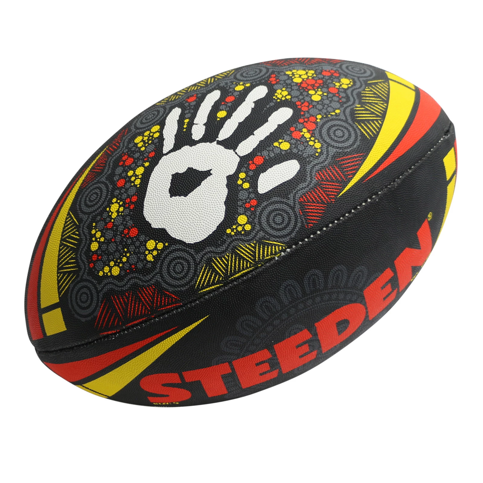 Steeden First Nations Ball - Size 11" Mini - Rugby League Ball 4 Steeden First Nations Ball - Size 11" Mini - Rugby League Ball - Image 2