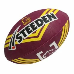 Steeden NRL Supporter Ball 11 Inch - Broncos 2023