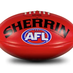 Sherrin AFL Replica PVC Ball - Red - Size 5
