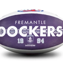Sherrin AFL Team Ball - Fremantle Dockers - Size 5 -Steeden Shop 4310 FRE 2