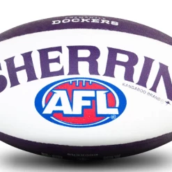 Sherrin AFL Team Ball - Fremantle Dockers - Size 5 -Steeden Shop 4310 FRE 3