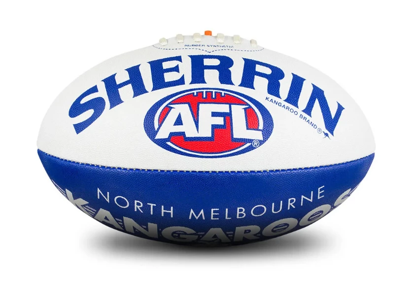 Sherrin AFL Team Ball - North Melbourne - Size 5 4 Sherrin AFL Team Ball - North Melbourne - Size 5 - Image 2