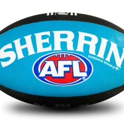 Sherrin AFL Team Ball - Port Adelaide - Size 5 8 Sherrin AFL Team Ball - Port Adelaide - Size 5 -Steeden Shop 4310 POR 1