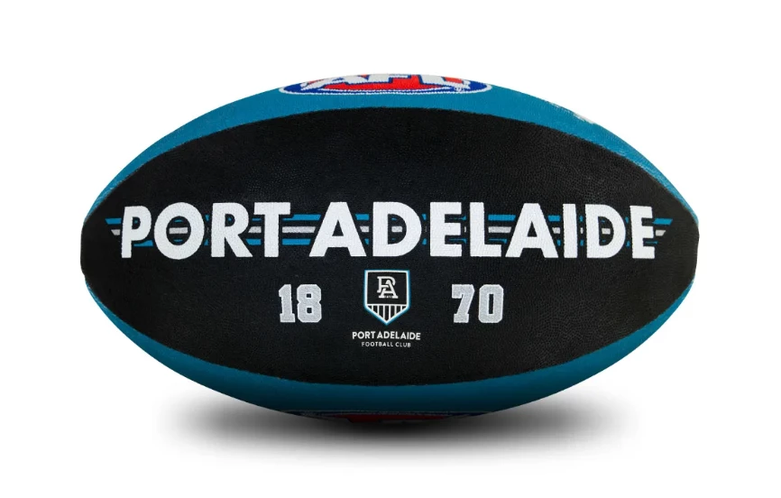Sherrin AFL Team Ball - Port Adelaide - Size 5 6 Sherrin AFL Team Ball - Port Adelaide - Size 5 - Image 4