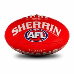 Sherrin AFL Team Ball - Sydney Swans - Size 5 -Steeden Shop 4310 SYD 2