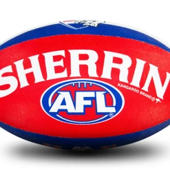 Sherrin AFL Team Ball - Western Bulldogs - Size 5 -Steeden Shop 4310 WBU 3
