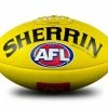 Sherrin Leather AFL Replica Game Ball - Yellow- Size 5 McDonalds 1 Sherrin Leather AFL Replica Game Ball - Yellow- Size 5 McDonalds -Steeden Shop 4408YELMCD