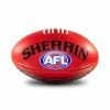 Sherrin AFL Replica Training Ball - Red - Size 3 1 Sherrin AFL Replica Training Ball - Red - Size 3 -Steeden Shop 4431REPLICA