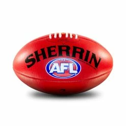 Sherrin AFL Replica Training Ball - Red - Size 3 -Steeden Shop 4431REPLICA 2
