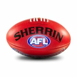 Sherrin AFL Replica Training Ball - Red - Size 4