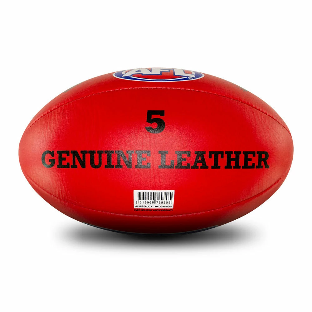 Sherrin AFL Replica Training Ball - Red - Size 5 4 Sherrin AFL Replica Training Ball - Red - Size 5 - Image 2