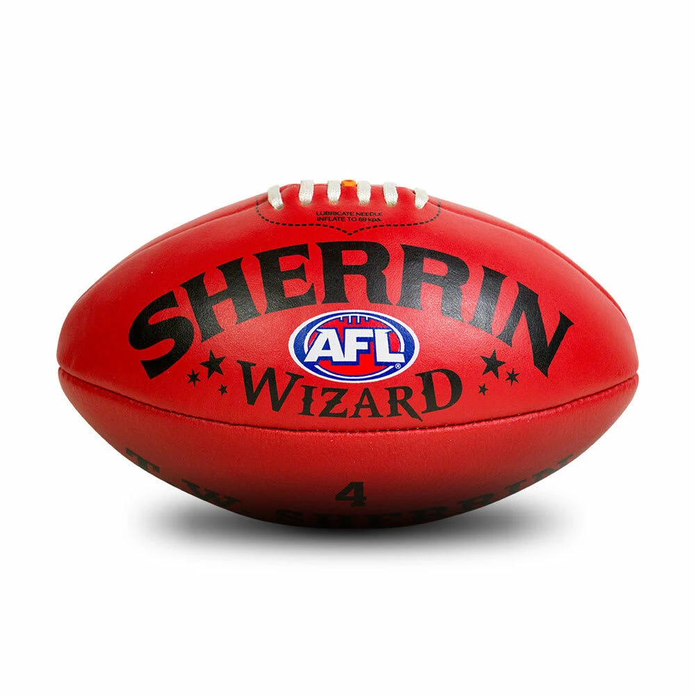 Sherrin Wizard Leather -Red - Size 4 3 Sherrin Wizard Leather -Red - Size 4