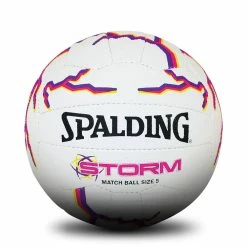 Spalding Storm Match Netball Pink & Purple Size 5