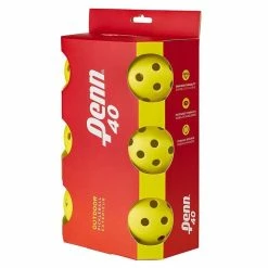 Penn 40 Outdoor Pickleball Balls (6 Balls)- Yellow