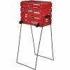 Tourna Ballport Deluxe With Wheels Red - 80 Balls -Steeden Shop BPD 80W R