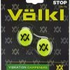 Volkl Vibrastop Neon Yellow/Black 2 Pack -Steeden Shop TAVVFY2P