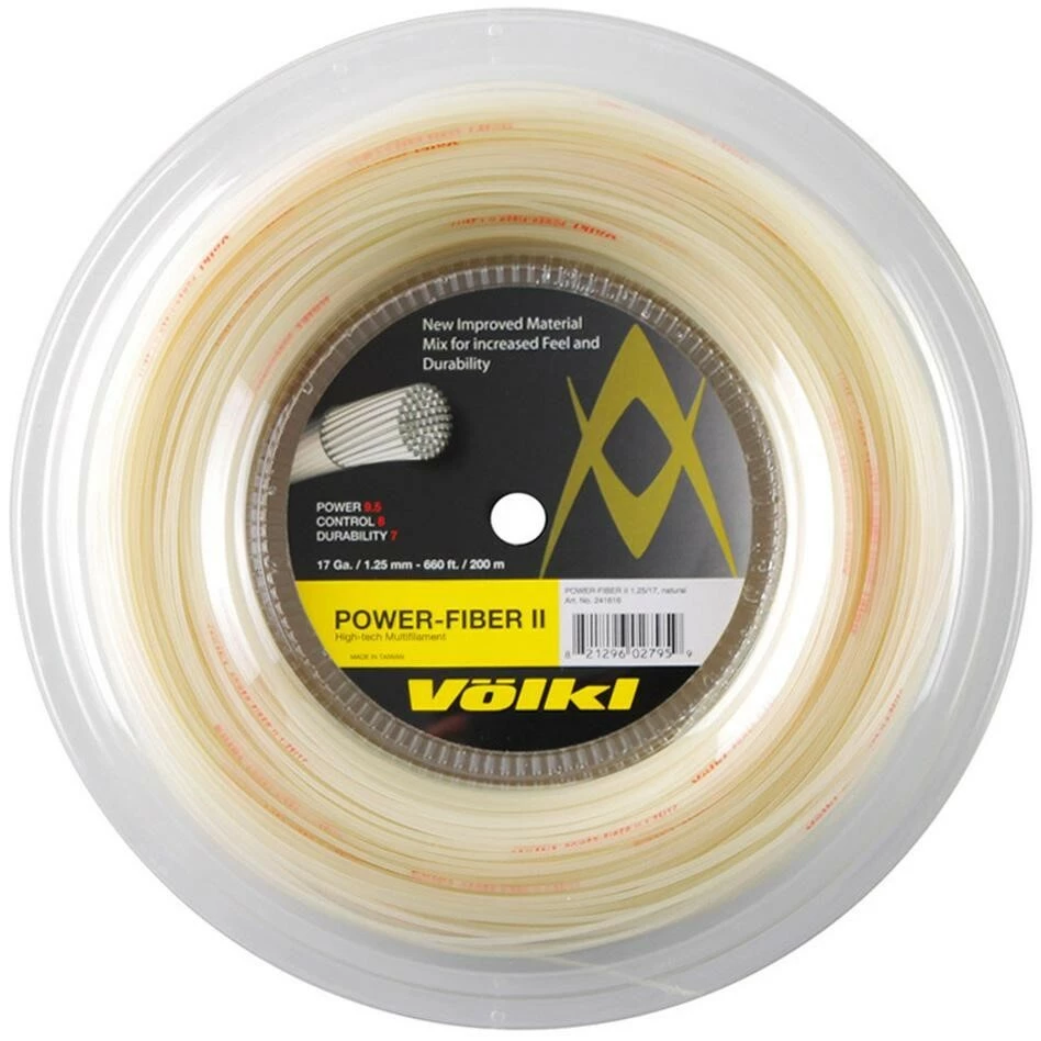 Volkl Power Fiber II 1.32/16 200m Spool - Natural 3 Volkl Power Fiber II 1.32/16 200m Spool - Natural