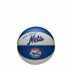Wilson NBA Team Retro Mini Basketball - Brooklyn Nets -Steeden Shop WTB3200XBBRO