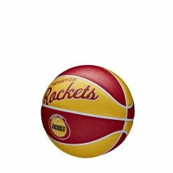 Wilson NBA Team Retro Mini Basketball - Houston Rockets -Steeden Shop WTB3200XBHOU 2