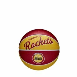 Wilson NBA Team Retro Mini Basketball - Houston Rockets