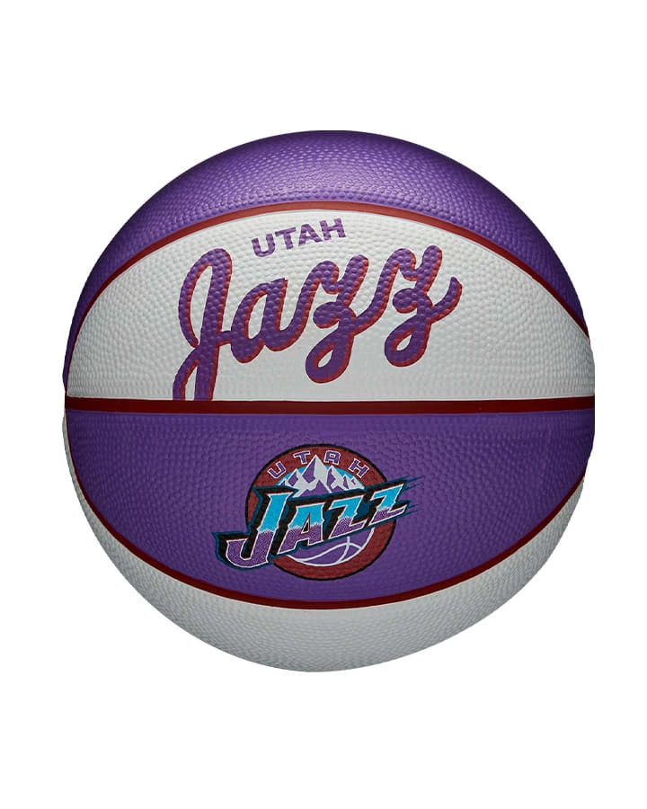 Wilson NBA Team Retro Mini Basketball - Utah Jazz 3 Wilson NBA Team Retro Mini Basketball - Utah Jazz