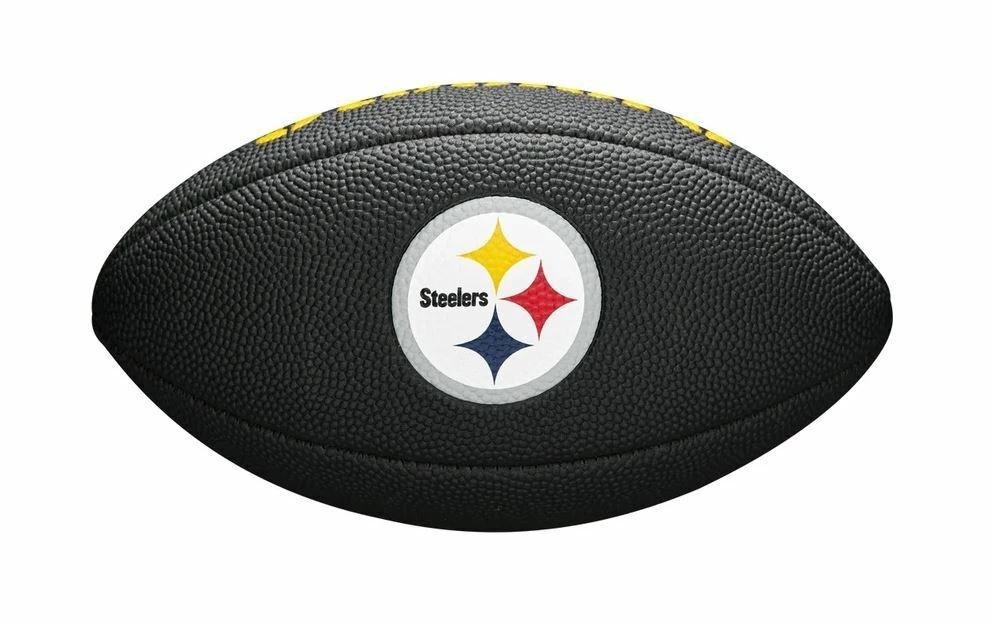 Wilson NFL Logo Team Mini Ball - Pittsburgh Steelers 4 Wilson NFL Logo Team Mini Ball - Pittsburgh Steelers - Image 2