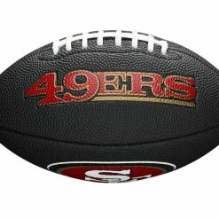 Wilson NFL Logo Team Mini Ball San Francisco 49ers -Steeden Shop WTF1533BLXBSF 1