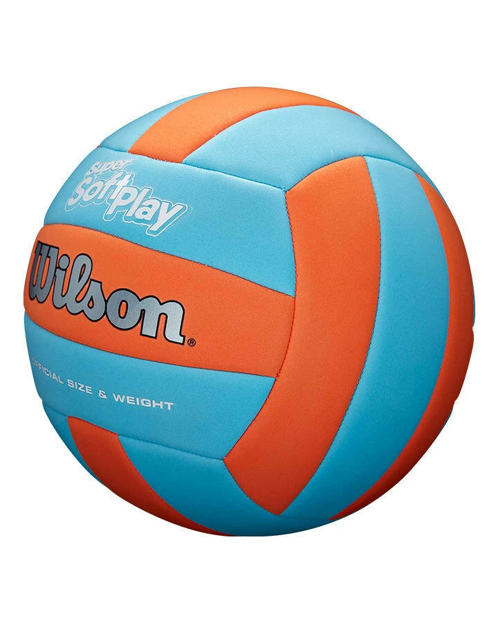 Wilson Super Soft Play Volleyball - Blue/Orange 4 Wilson Super Soft Play Volleyball - Blue/Orange - Image 2