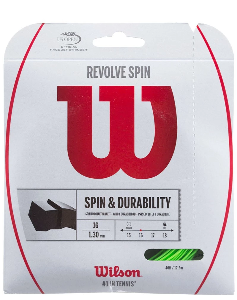 Wilson Revolve Spin 1.30/16G Green String Set 3 Wilson Revolve Spin 1.30/16G Green String Set